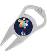 Astronaut Planet Bouquet Golf Ball Marker Divot Repair Tool Bottle Opener - $16.01 CAD