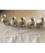 Chinese Porcelain Miniature Vases Set Of  five - £14.59 GBP