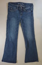 American Eagle Women&#39;s Jeans 4 R Blue AE Hipster Flare Stretch Dark Wash... - $22.12