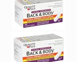 2 PACK Of Quality Plus Extra Strength Back &amp; Body, 24-ct. Bottle - £10.22 GBP