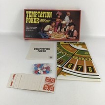 Temptation Poker Game Skill Luck Complete Chips Cards Manual Vintage 1982 - £23.32 GBP