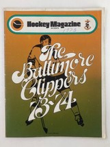 VTG Hockey Magazine 1973 The Baltimore Clippers 1973-1974 - £14.92 GBP