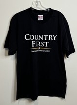 Vintage John McCain T-Shirt Shirt Large Black Country First President Ca... - $19.79