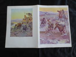 21 Color Cowboy Reproductions From 1957 Charles M. Russell Book By H. Mc Cracken - £15.73 GBP