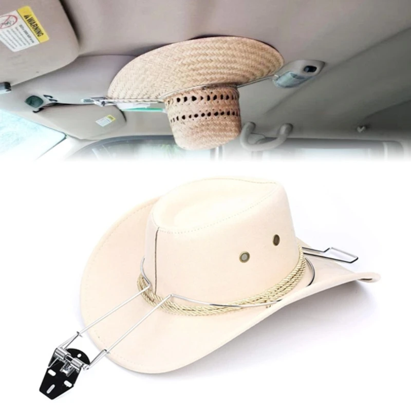 Car Cowboy Hat Holder Rack for Pickup Car Truck SUV Car Hat Hook Hanger Car In - £14.32 GBP