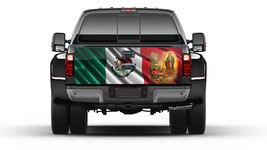 Mexican Flag with Virgen de la Guadalupe Tailgate Wrap Vinyl Graphic Dec... - £55.07 GBP