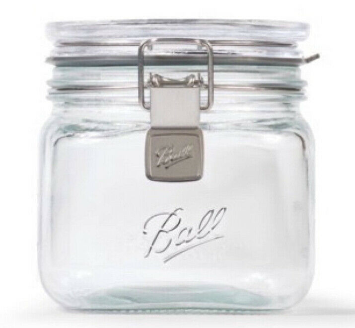 Ball Storage Latch Glass Jar, 1 Quart Canisters & Jars