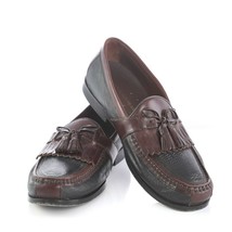 Johnston Murphy Aragon II Kiltie Tassel Loafers 2 Tone Black Brown Mens ... - £31.43 GBP