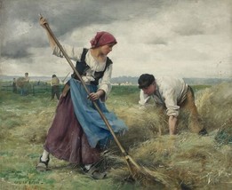 Julien Dupre Harvesters / The Harvesting of the Hay Oil Painting Giclee Print - £6.73 GBP+