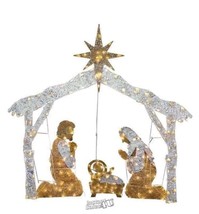 National Tree Company 55&quot; Nativity Scene with 150 LED Lights.   398 - £48.97 GBP