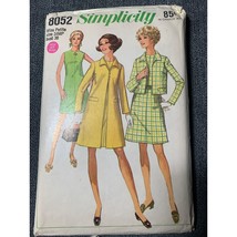 Simplicity Misses Dress Coat Jacket Sewing Pattern sz 16P 8052 - uncut - $12.86