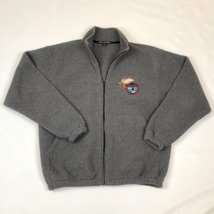 Maine Dept Inland Fisheries Wildlife Moose Hunt 2013 Fleece Jacket Gray ... - $33.65