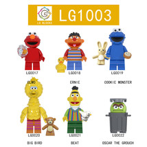6PCS Lele Elmo Series Building Blocks Lego Toy Figure Set Gift - £13.36 GBP