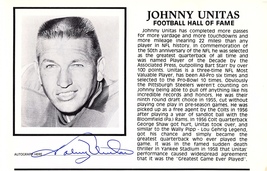 Johnny Unitas &amp; Jerry West Dual Autographed Signed 5x8 Picture Hall Of Fame Coa - £71.92 GBP