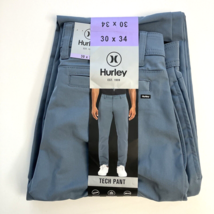 Hurley Men Tech Pants Stretch  Blue 30x34 - £18.85 GBP
