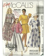 McCall's Sewing Pattern 5811 Misses Womens Top Skirt Split-Skirt 16 18 20 22 New - $9.99