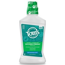 Tom&#39;s of Maine Natural Wicked Fresh! Alcohol-Free Mouthwash, Cool Mountain Mint, - £19.97 GBP