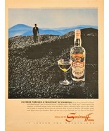 Smirnoff Vodka Filtered through mountain of charcoal-1964 Vintage Print Ad - $14.15 CAD