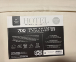 Hotel Premier Collection 700 Thread Count Egyptian Cotton Sheet Set Quee... - $68.31