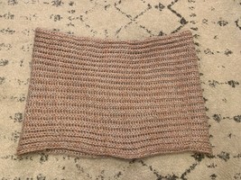 World Market Woven Knitted Infinity Scarf Pink Grey Brand New With Tags! R2 - £8.55 GBP