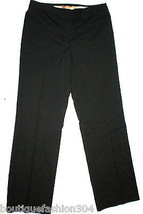 NWT $100 Ellen Tracy Straight Leg Pants Work 6 Black Stripes 30 X 32 Wom... - £75.16 GBP