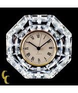 Waterford Crystal Octogon Quartz Mantle Clock Nice - $61.97