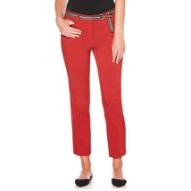 Rafaella Dress Ankle Pant w/Belt Chili Powder Women&#39;s Sz 10 NWT MSRP$65 - $20.46