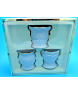 White Lenox Beaded Votives/Tea Light - Set of 3 in box - Gold Trim on Ri... - $13.10