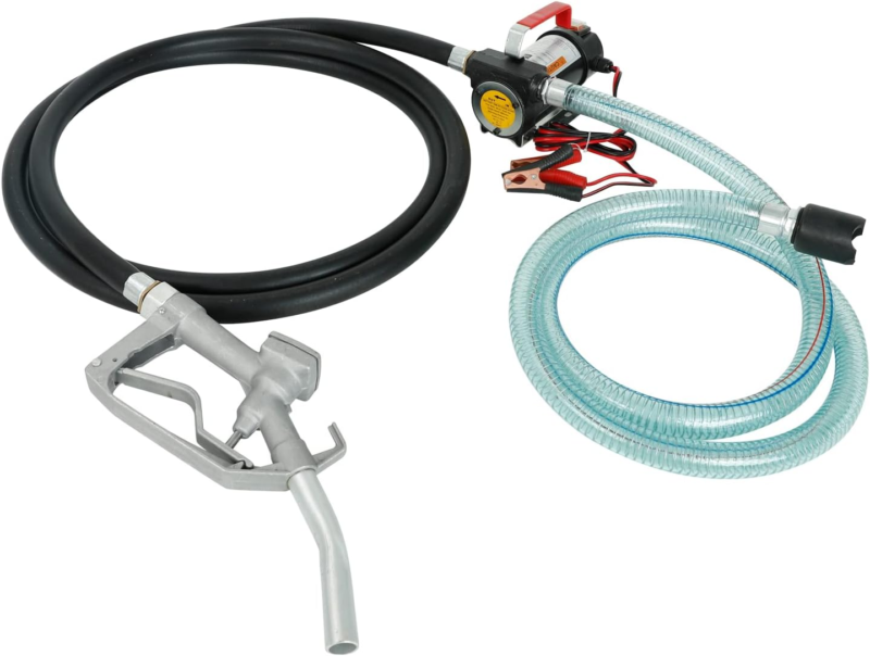Oil Commercial Fuel Transfer Extractor Pump Motor Auto W/Hose &amp; Nozzle12... - $147.60