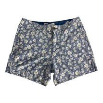 Old Navy Womens Shorts Adult Size 10 Blue Floral Linen Blend Pockets 5&quot; ... - £13.44 GBP