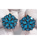 Earrings Silver gold plated 925 assay value with topaz - $139.00