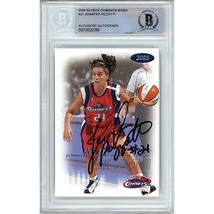 Jennifer Rizzotti Signed Comets 00 WNBA Dominion Autograph BGS On-Card Auto Slab - £78.32 GBP