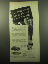 1950 Dictaphone Time-Master Dictation machine Ad - This little plastic belt - £14.82 GBP