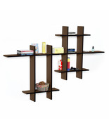 [Light Coffee-MEGA] Leather Cross Type Shelf (9 pcs) - £95.83 GBP