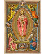 Christ the High Priest –8.5x11&quot; by Max Schmalzl, from a Roman Missal – C... - £9.44 GBP+