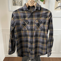 Burton Plaid Flannel Button Up Shirt Cotton S - $375.67 MXN
