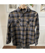 Burton Plaid Flannel Button Up Shirt Cotton S - $371.51 MXN