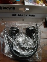 Broyhill 810489231 Curtain Holdbacks Matte Black - 2 Pack - $5.94