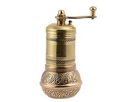 LaModaHome Gold Manual Hand Grinder Mill for Turkish Greek Arabic Coffee Beans &amp; - £19.83 GBP