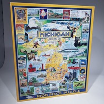 White Mountain Michigan 1000 Piece 24&quot; x 30&quot; Jigsaw Puzzle #1275 Complete - £13.29 GBP