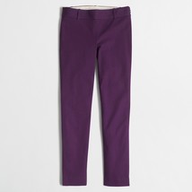 NWT Womens Size 10 10x26 J. Crew Purple Winnie Ankle Pants in Stretch Cotton - £21.84 GBP