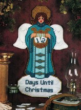 Plastic Canvas Xmas Advent Tree Angel Tissue Cover Poinsettia Place Mat ... - $10.99