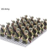 WW2 Military War Soldier Figures Bricks Kids Toys Gifts US Army 2 - £12.42 GBP