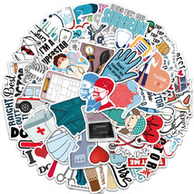 50 pieces doctor nurse waterproof decoration sticker - $11.00