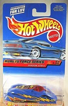 2000 Hot Wheels #35 Kung Fu Force Series 3/4 SHADOW JET lI Blue w/Painted Base - £6.62 GBP