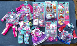 Hello Kitty Doll Outfits &amp; 4 Accessory Sets My Life As Any 18” Dolls New Playset - £179.84 GBP