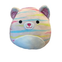 Squishmallows Unicorn Atoosa the Cat Plush 16&quot; Striped Pink Pastel - £15.99 GBP