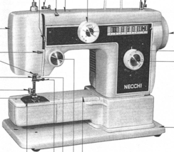 Necchi 521 and 521-FB manual sewing machine Enlarged Hard Copy - £10.16 GBP