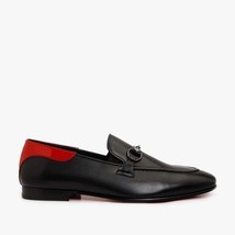 The Maratea Black Leather shoe Bit Loafer Men Shoe image 10