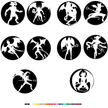 Devil Vinyl Decal Sticker Car Window Bumper Horror Demon Halloween Dark Angels - £3.00 GBP+